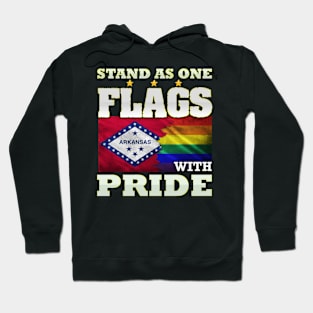 LGBT Arkansas state flag design Hoodie